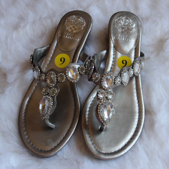 diamond studded flip flops